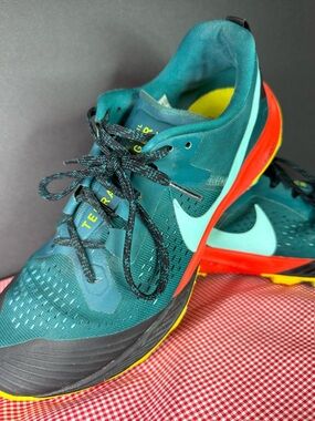Nike Air Zoom Terra Kiger 5 Geode Teal Aurora Green Trail Shoes size 12